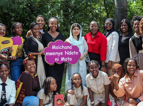 Hellen Sisya meets Malala Yousafzai